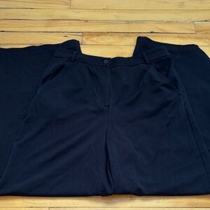 Chic Black Wide Leg Women's Pants